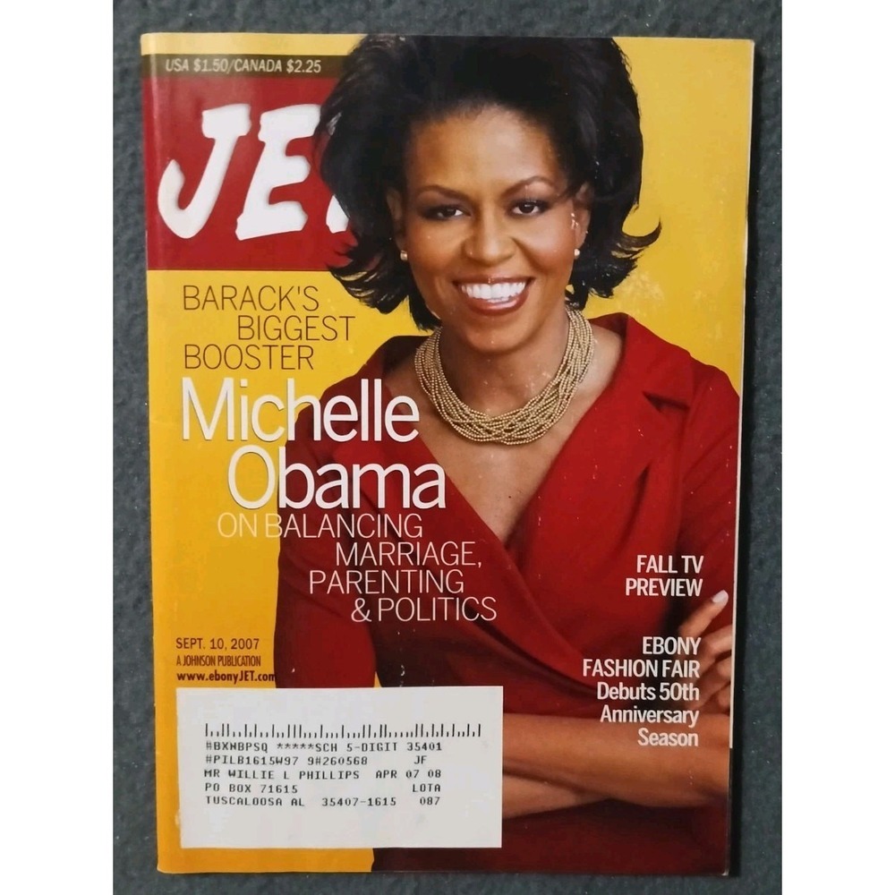 Jet Magazine - Michelle Obama - September 10, 2007
